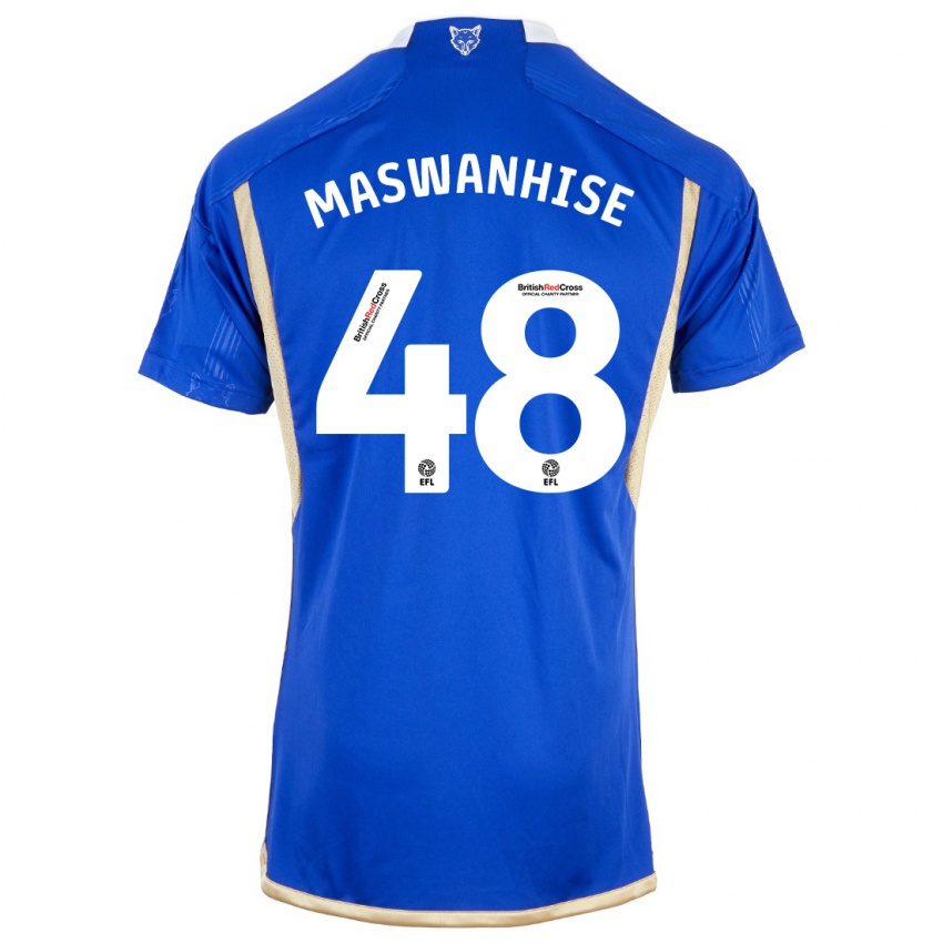 Niño Camiseta Tawanda Maswanhise #48 Azul 1ª Equipación 2023/24 La Camisa México