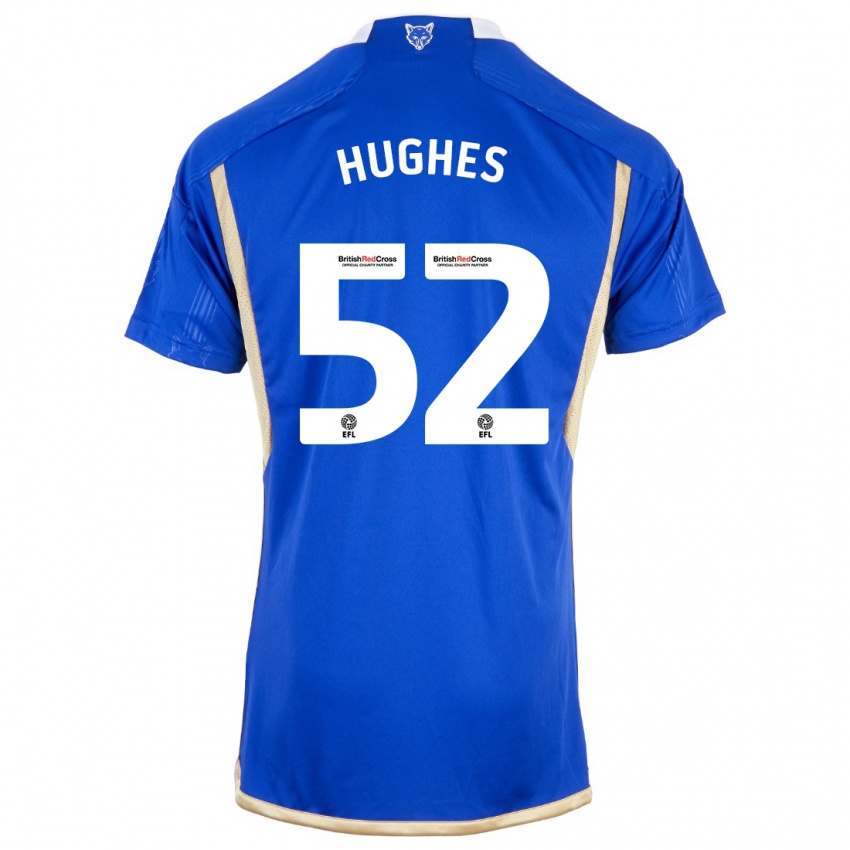 Niño Camiseta Iestyn Hughes #52 Azul 1ª Equipación 2023/24 La Camisa México