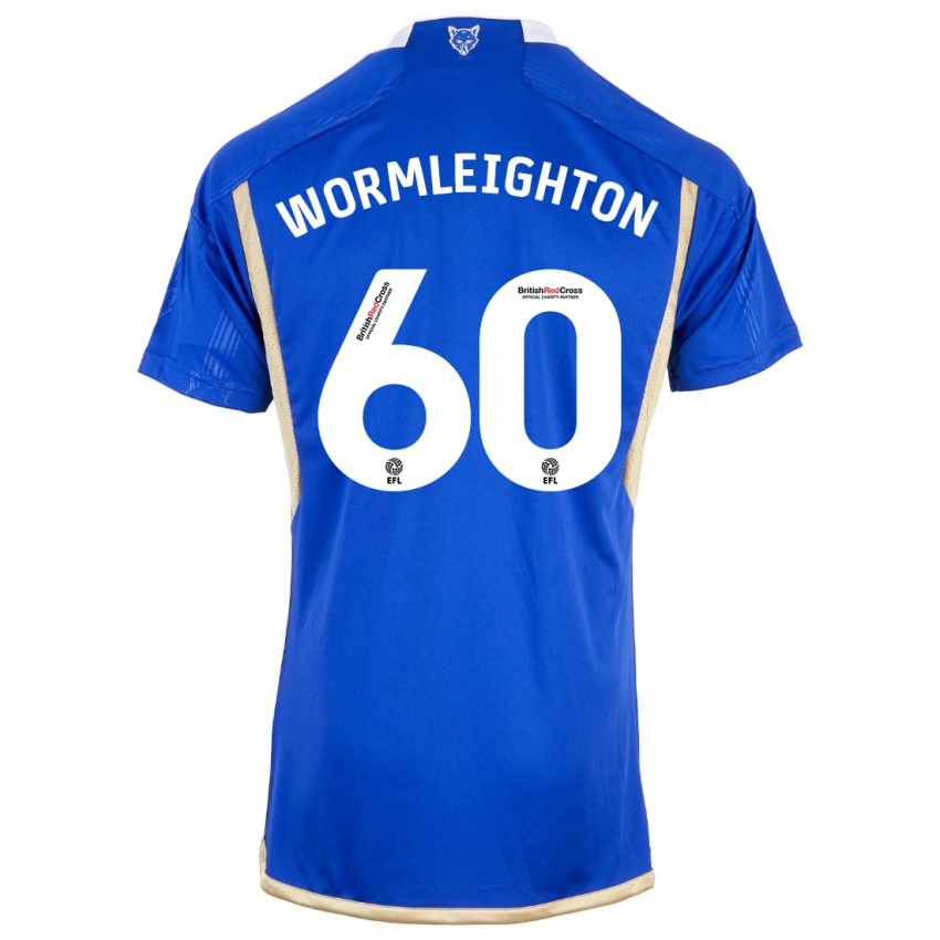 Niño Camiseta Joe Wormleighton #60 Azul 1ª Equipación 2023/24 La Camisa México