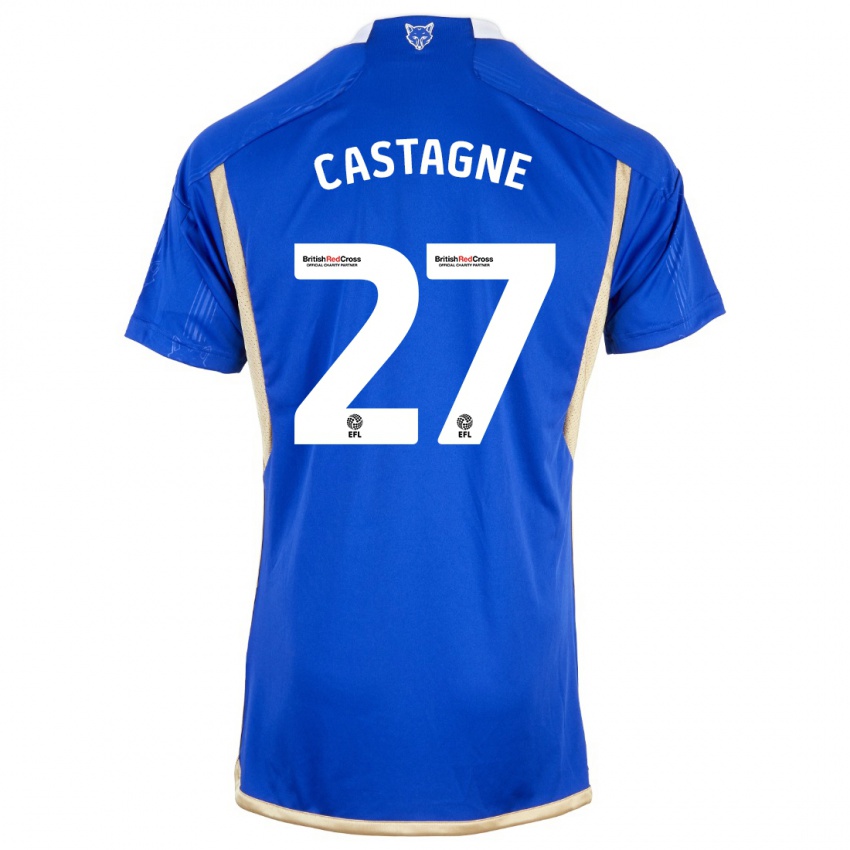 Niño Camiseta Timothy Castagne #27 Azul 1ª Equipación 2023/24 La Camisa México