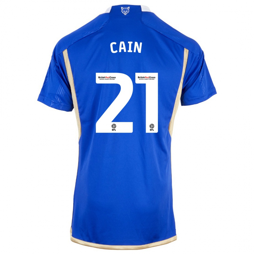 Niño Camiseta Hannah Cain #21 Azul 1ª Equipación 2023/24 La Camisa México