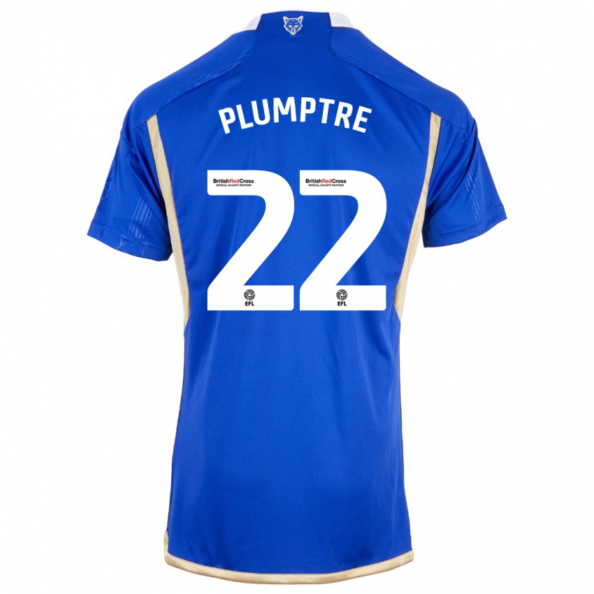 Niño Camiseta Ashleigh Plumptre #22 Azul 1ª Equipación 2023/24 La Camisa México