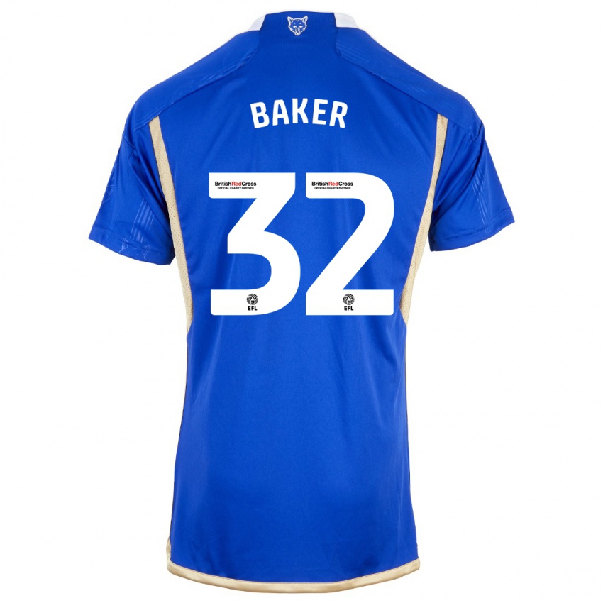 Niño Camiseta Ava Baker #32 Azul 1ª Equipación 2023/24 La Camisa México