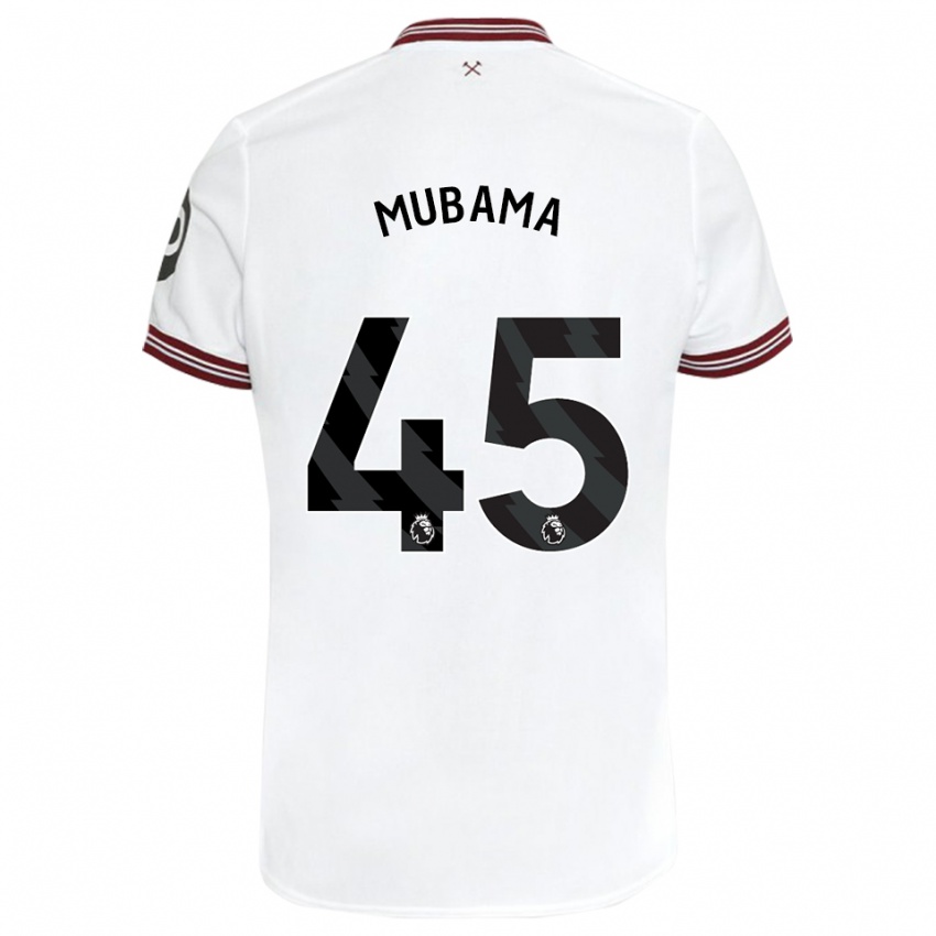 Niño Camiseta Divin Mubama #45 Blanco 2ª Equipación 2023/24 La Camisa México