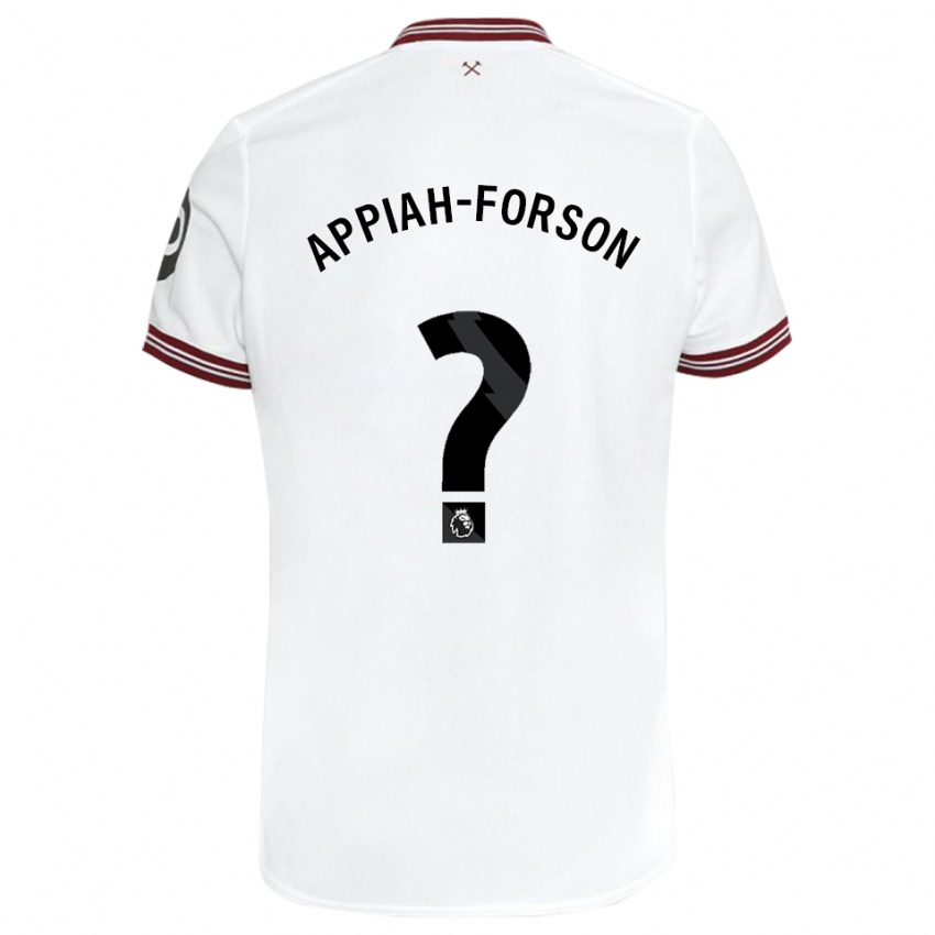 Niño Camiseta Keenan Appiah-Forson #0 Blanco 2ª Equipación 2023/24 La Camisa México