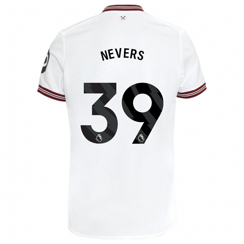Niño Camiseta Thierry Nevers #39 Blanco 2ª Equipación 2023/24 La Camisa México