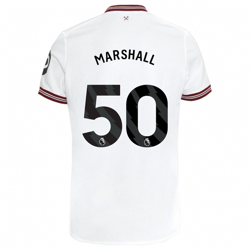 Niño Camiseta Callum Marshall #50 Blanco 2ª Equipación 2023/24 La Camisa México