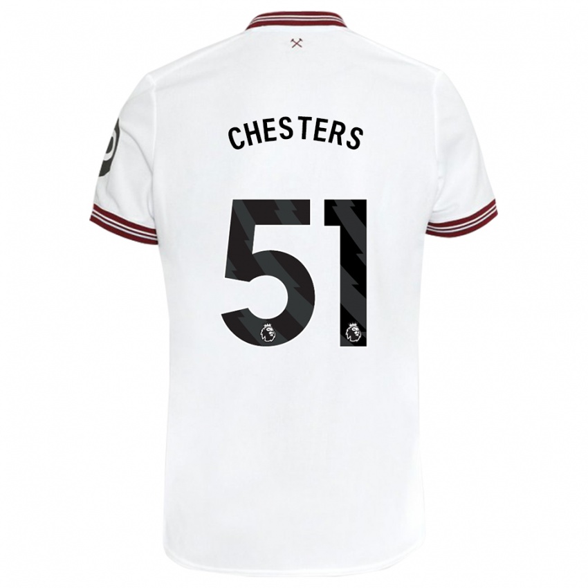 Niño Camiseta Dan Chesters #51 Blanco 2ª Equipación 2023/24 La Camisa México