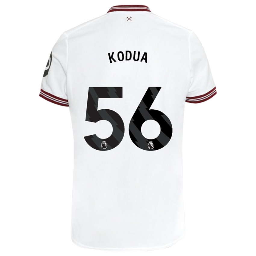 Niño Camiseta Gideon Kodua #56 Blanco 2ª Equipación 2023/24 La Camisa México