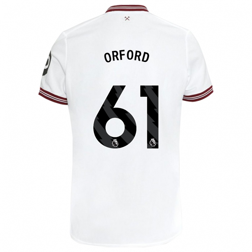 Niño Camiseta Lewis Orford #61 Blanco 2ª Equipación 2023/24 La Camisa México