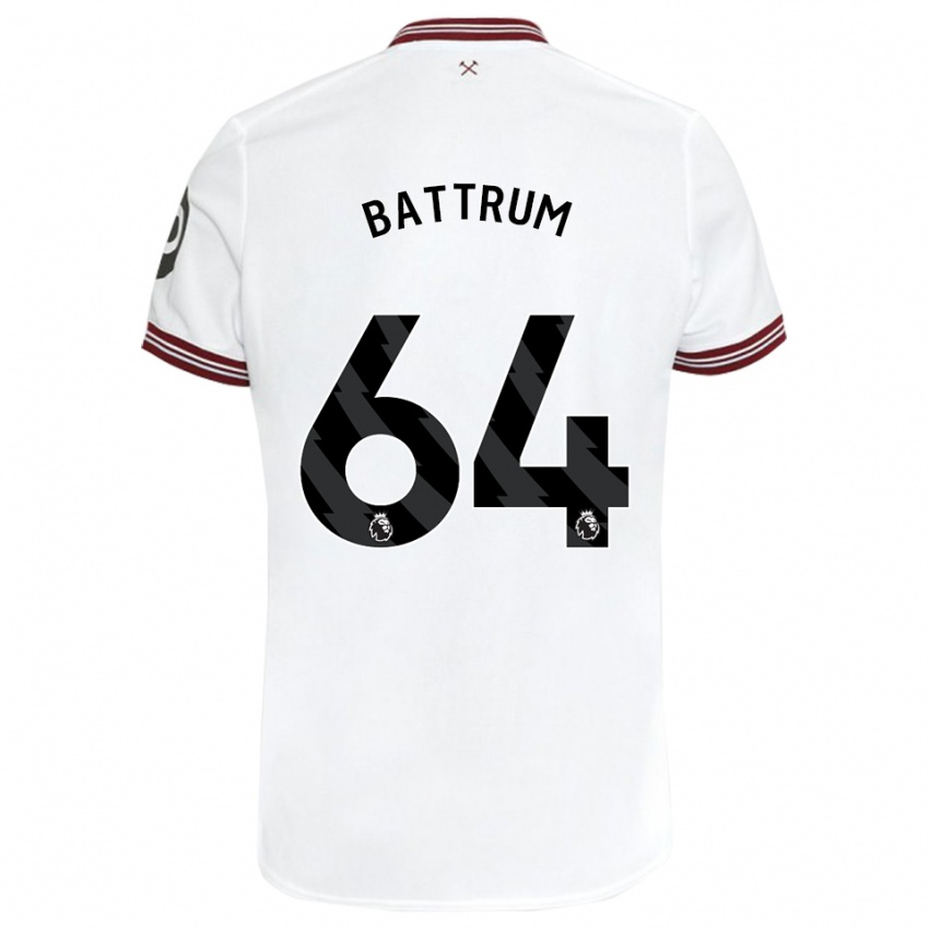 Niño Camiseta Ryan Battrum #64 Blanco 2ª Equipación 2023/24 La Camisa México