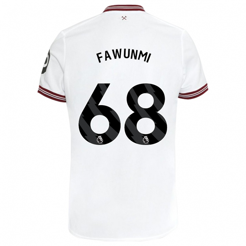 Niño Camiseta Favour Fawunmi #68 Blanco 2ª Equipación 2023/24 La Camisa México