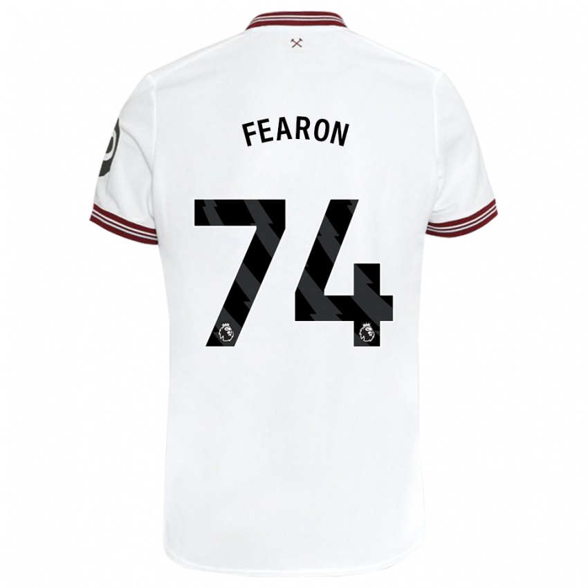 Niño Camiseta Preston Fearon #74 Blanco 2ª Equipación 2023/24 La Camisa México