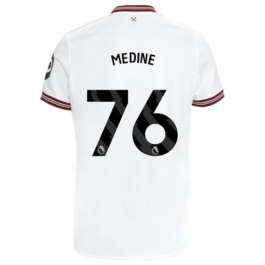 Niño Camiseta Jethro Medine #76 Blanco 2ª Equipación 2023/24 La Camisa México