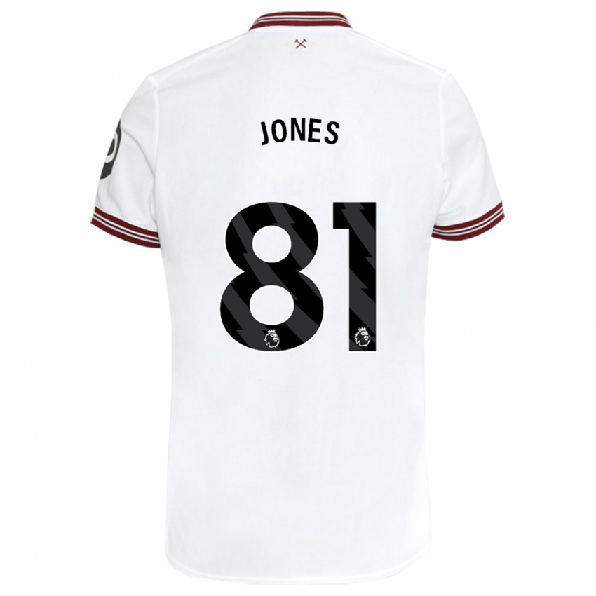 Niño Camiseta Liam Jones #81 Blanco 2ª Equipación 2023/24 La Camisa México