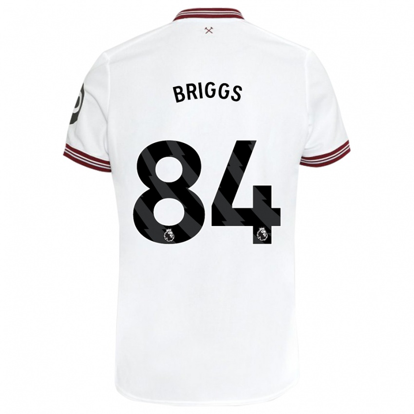 Niño Camiseta Josh Briggs #84 Blanco 2ª Equipación 2023/24 La Camisa México