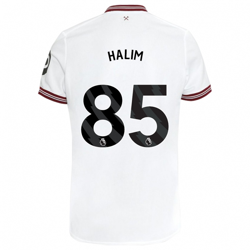 Niño Camiseta Mehmet Halim #85 Blanco 2ª Equipación 2023/24 La Camisa México