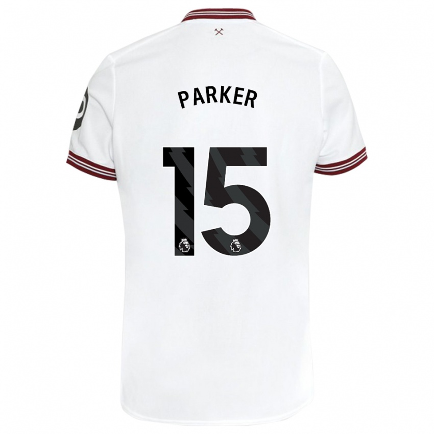 Niño Camiseta Lucy Parker #15 Blanco 2ª Equipación 2023/24 La Camisa México