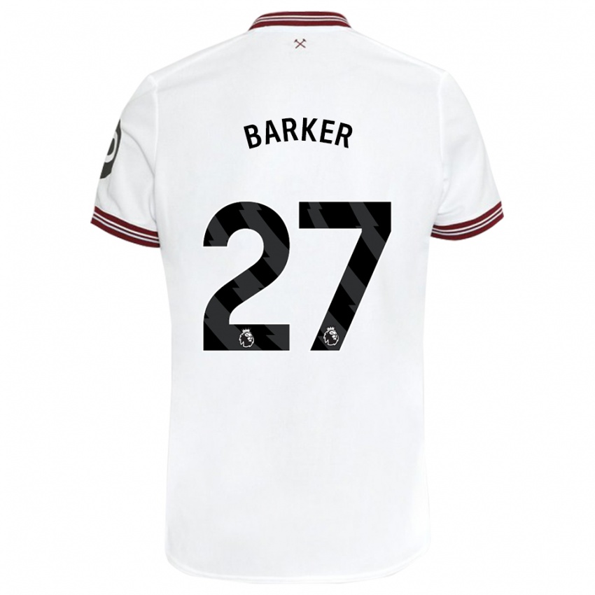 Niño Camiseta Maisy Barker #27 Blanco 2ª Equipación 2023/24 La Camisa México