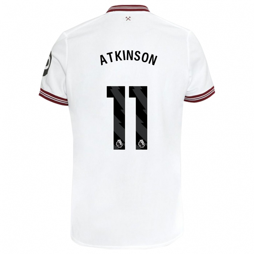 Niño Camiseta Izzy Atkinson #11 Blanco 2ª Equipación 2023/24 La Camisa México