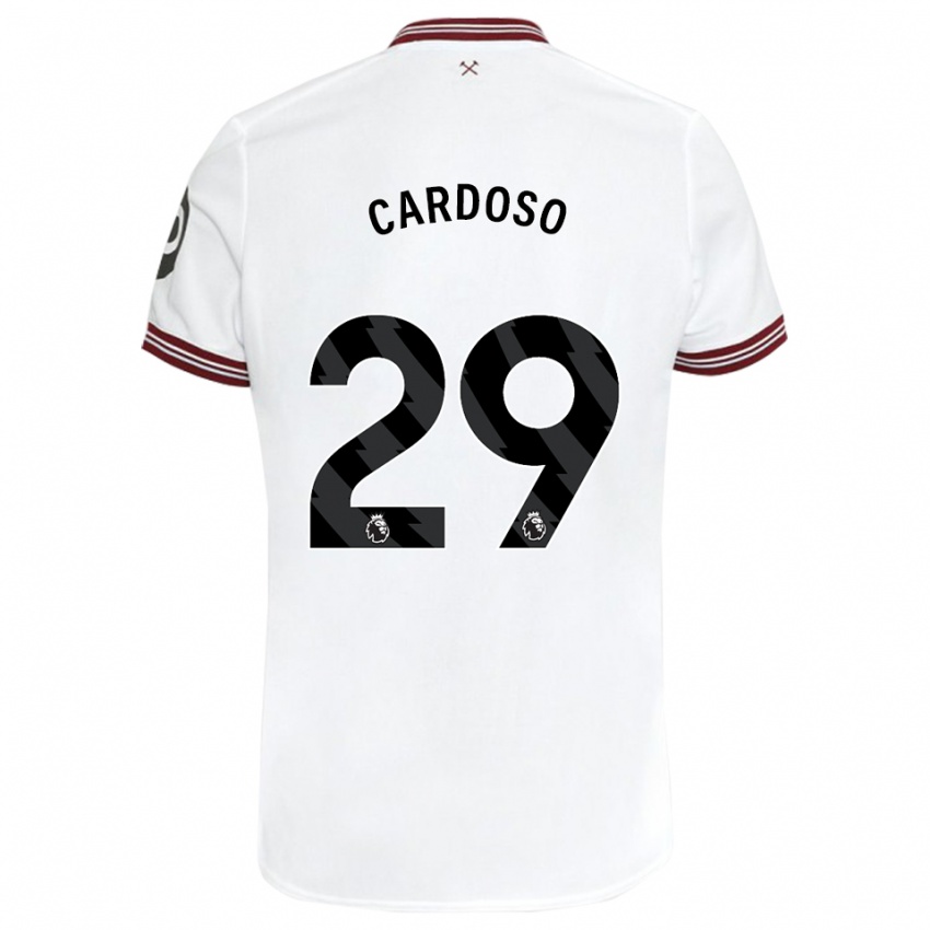 Niño Camiseta Goncalo Cardoso #29 Blanco 2ª Equipación 2023/24 La Camisa México