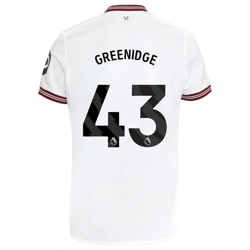Niño Camiseta Will Greenidge #43 Blanco 2ª Equipación 2023/24 La Camisa México