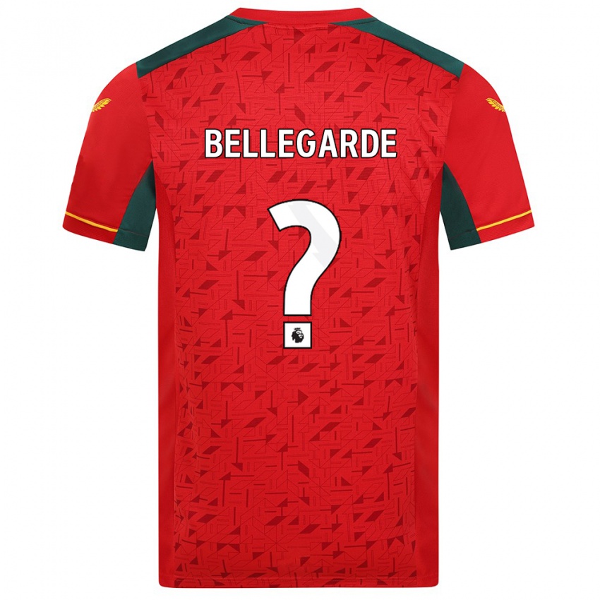 Niño Camiseta Jean-Ricner Bellegarde #0 Rojo 2ª Equipación 2023/24 La Camisa México