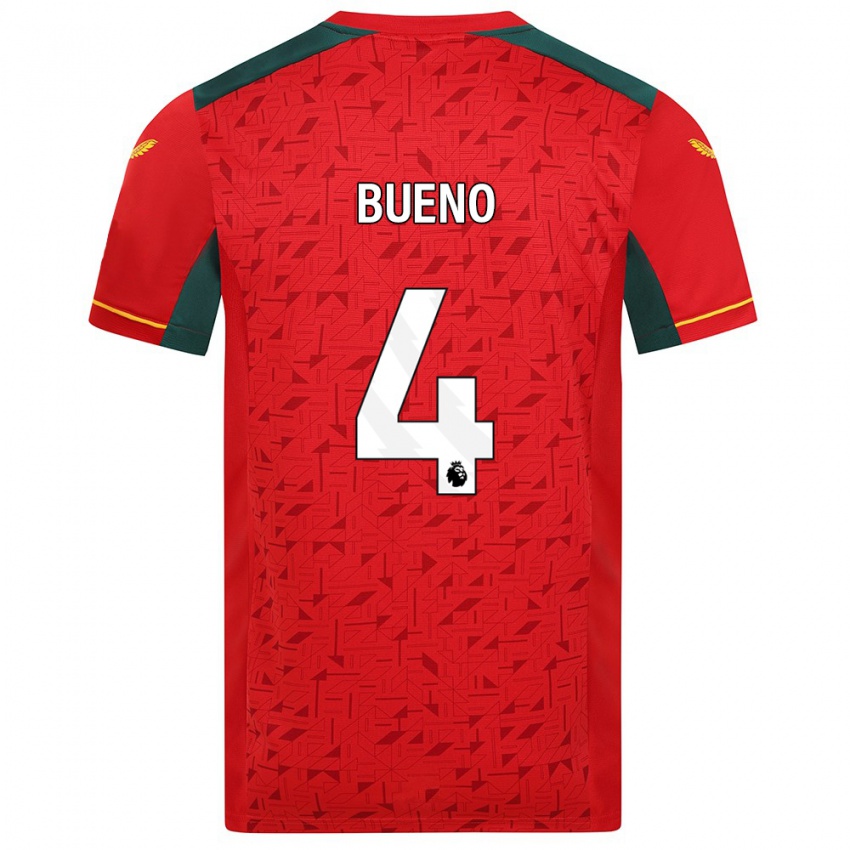 Niño Camiseta Santiago Bueno #4 Rojo 2ª Equipación 2023/24 La Camisa México