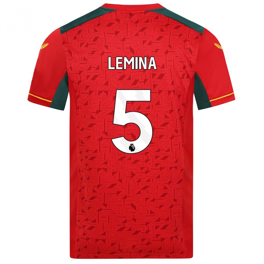 Niño Camiseta Mario Lemina #5 Rojo 2ª Equipación 2023/24 La Camisa México
