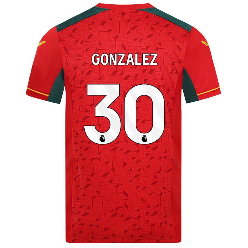 Niño Camiseta Enso González #30 Rojo 2ª Equipación 2023/24 La Camisa México