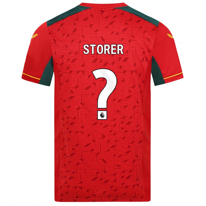 Niño Camiseta James Storer #0 Rojo 2ª Equipación 2023/24 La Camisa México