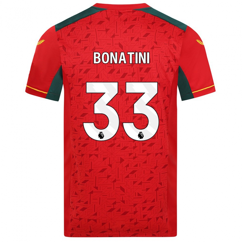 Niño Camiseta Leo Bonatini #33 Rojo 2ª Equipación 2023/24 La Camisa México
