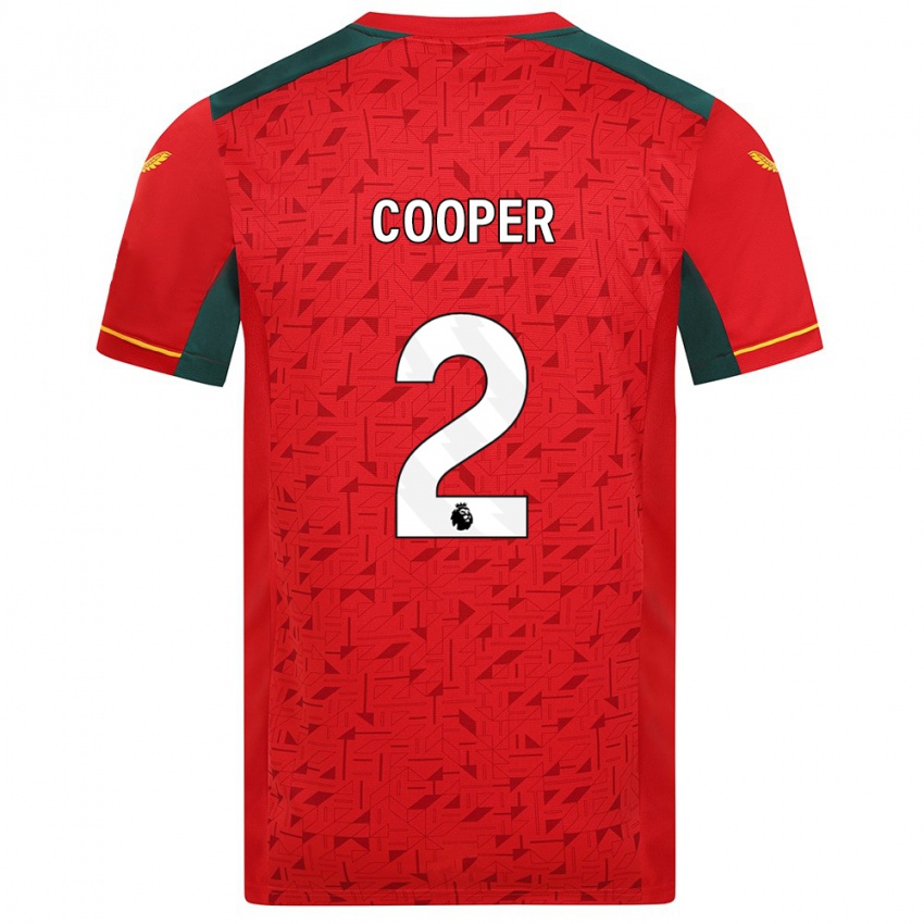 Niño Camiseta Laura Cooper #2 Rojo 2ª Equipación 2023/24 La Camisa México