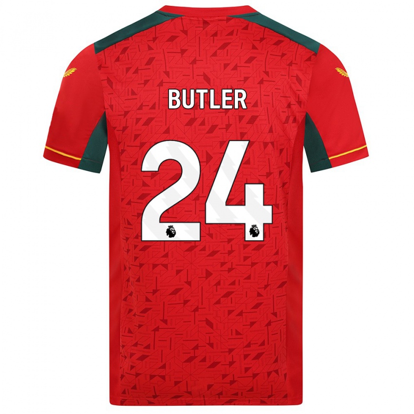 Niño Camiseta Elli Butler #24 Rojo 2ª Equipación 2023/24 La Camisa México