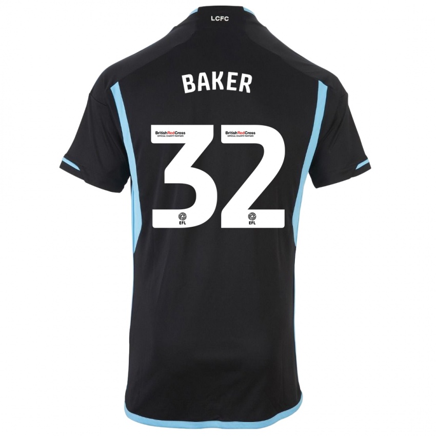 Niño Camiseta Ava Baker #32 Negro 2ª Equipación 2023/24 La Camisa México
