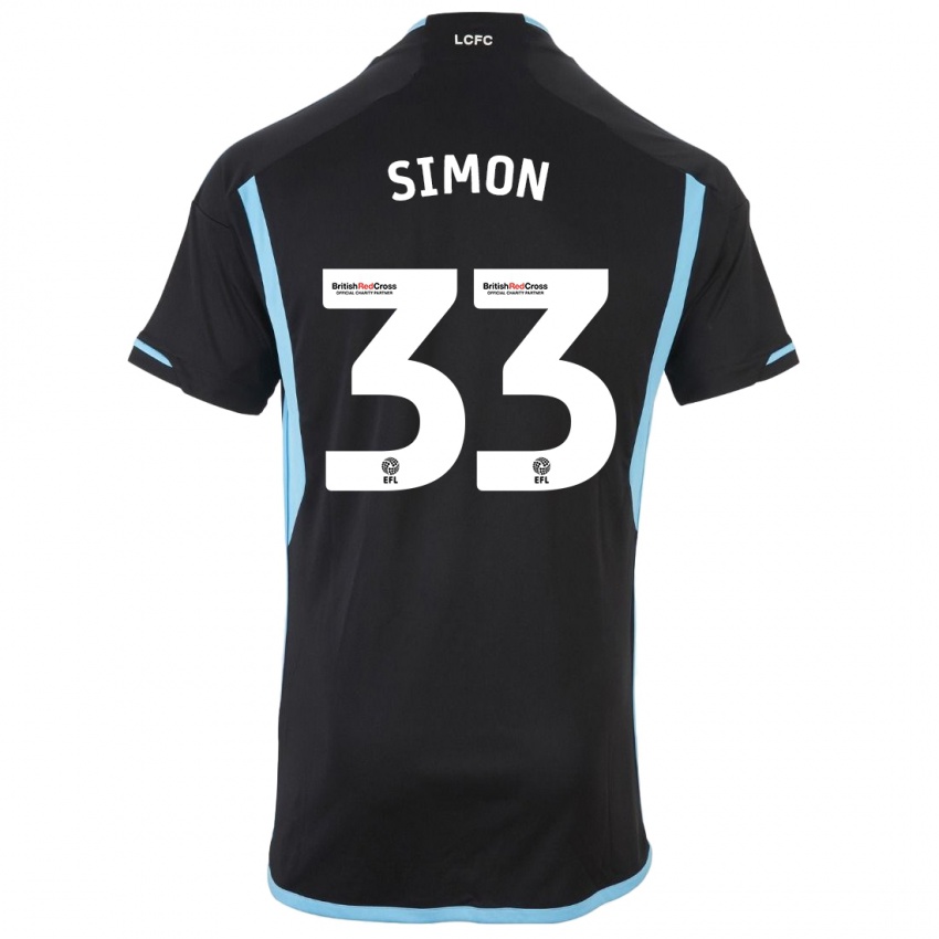 Niño Camiseta Erin Simon #33 Negro 2ª Equipación 2023/24 La Camisa México