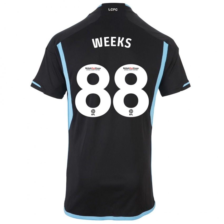 Niño Camiseta Tyler Weeks #88 Negro 2ª Equipación 2023/24 La Camisa México