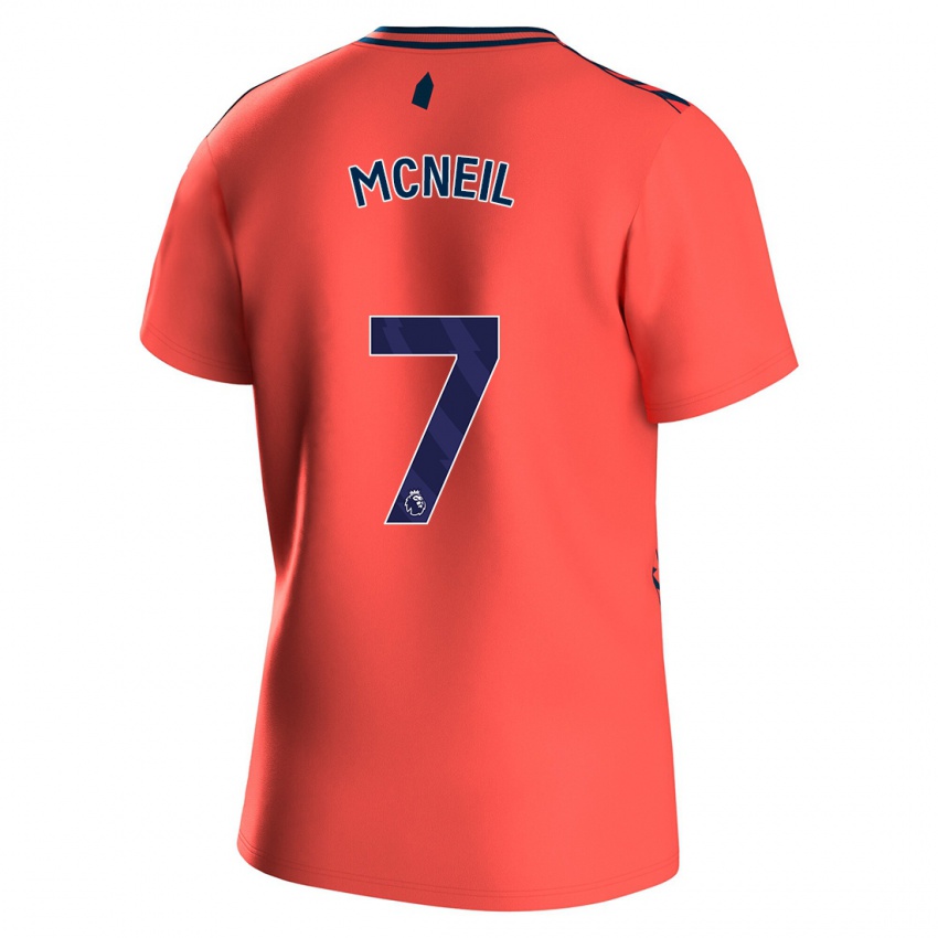 Niño Camiseta Dwight Mcneil #7 Coralino 2ª Equipación 2023/24 La Camisa México