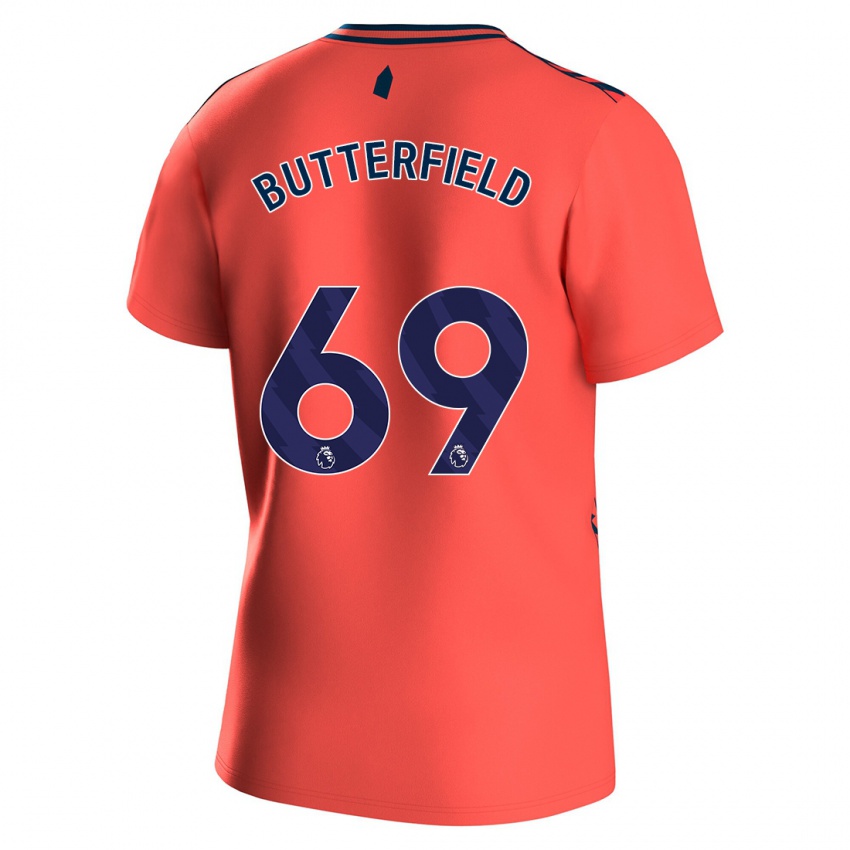 Niño Camiseta Luke Butterfield #69 Coralino 2ª Equipación 2023/24 La Camisa México