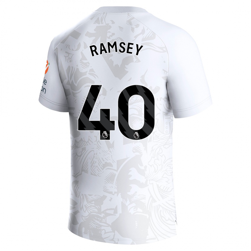Niño Camiseta Aaron Ramsey #40 Blanco 2ª Equipación 2023/24 La Camisa México