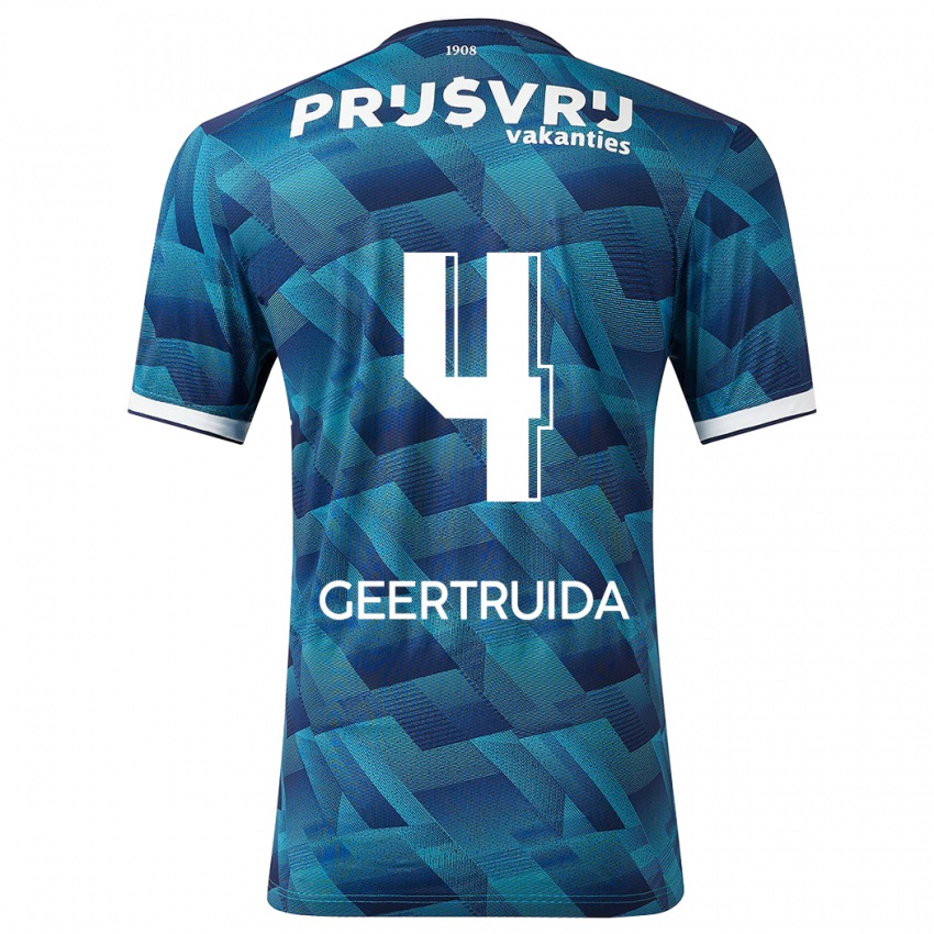 Niño Camiseta Lutsharel Geertruida #4 Azul 2ª Equipación 2023/24 La Camisa México