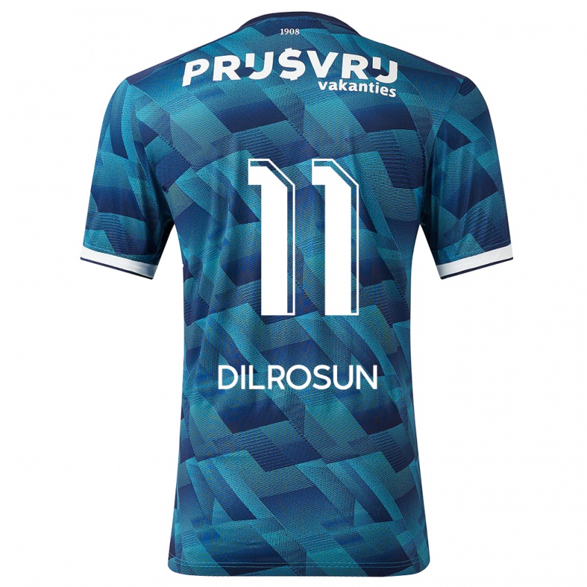 Niño Camiseta Javairô Dilrosun #11 Azul 2ª Equipación 2023/24 La Camisa México