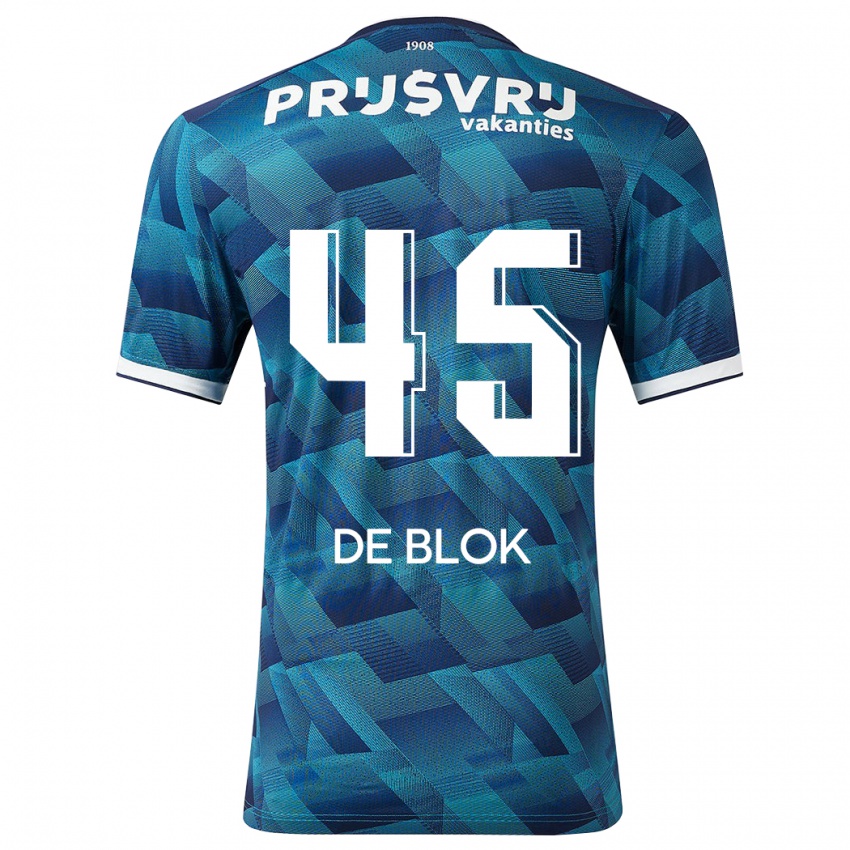 Niño Camiseta Lars De Blok #45 Azul 2ª Equipación 2023/24 La Camisa México