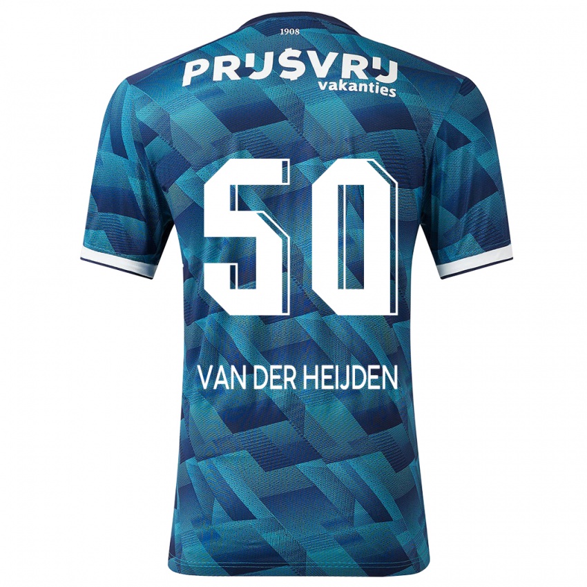 Niño Camiseta Delano Van Der Heijden #50 Azul 2ª Equipación 2023/24 La Camisa México