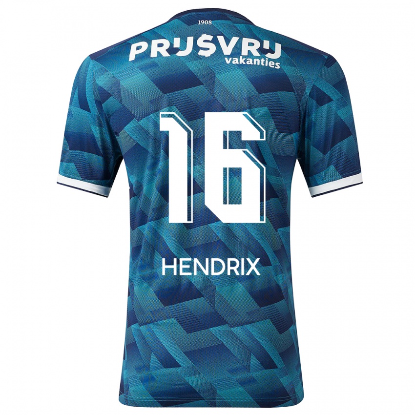 Niño Camiseta Jorrit Hendrix #16 Azul 2ª Equipación 2023/24 La Camisa México