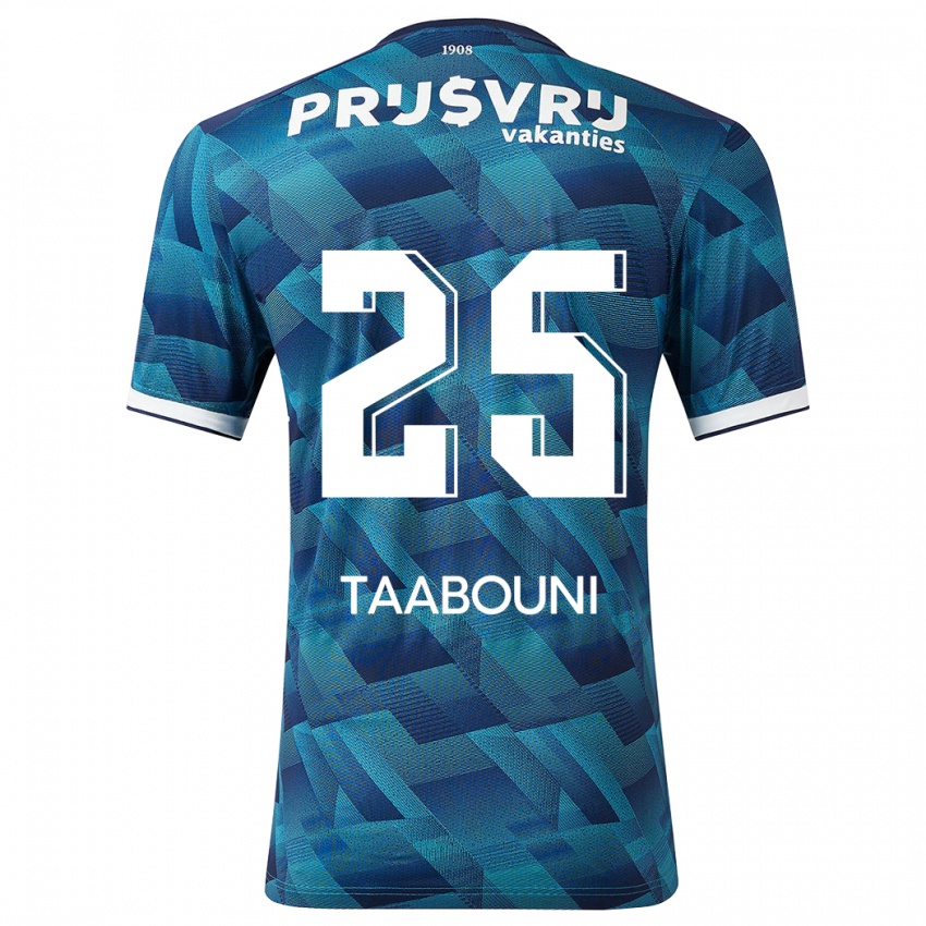 Niño Camiseta Mohamed Taabouni #25 Azul 2ª Equipación 2023/24 La Camisa México