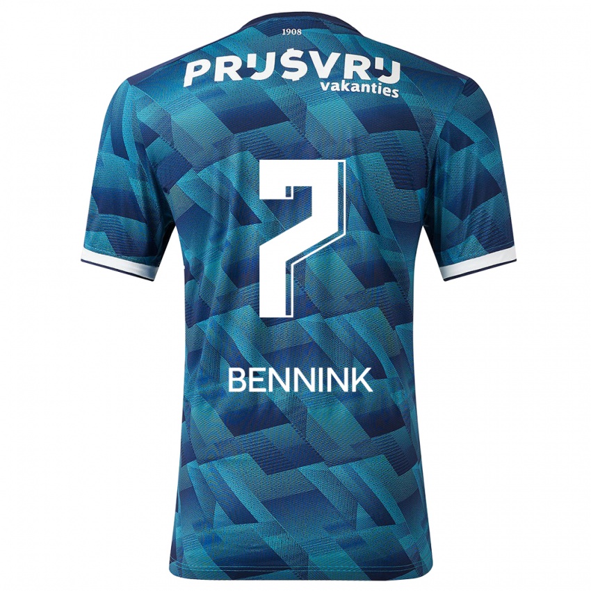 Niño Camiseta Maxime Bennink #7 Azul 2ª Equipación 2023/24 La Camisa México