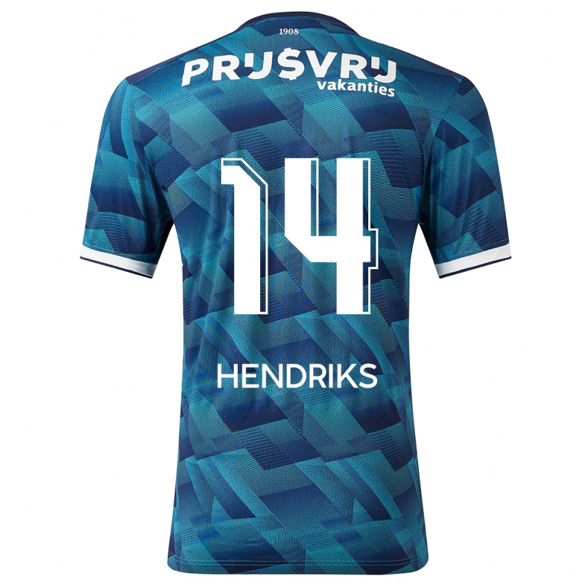 Niño Camiseta Kim Hendriks #14 Azul 2ª Equipación 2023/24 La Camisa México