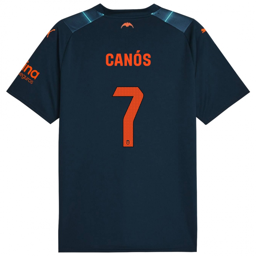 Niño Camiseta Sergi Canós #7 Azul Marino 2ª Equipación 2023/24 La Camisa México