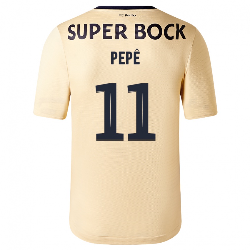 Niño Camiseta Pepe #11 Beige-Dorado 2ª Equipación 2023/24 La Camisa México